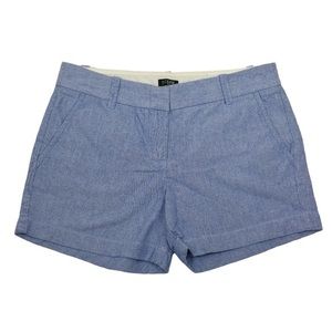 J. Crew Factory Chambray Oxford City Fit Shorts